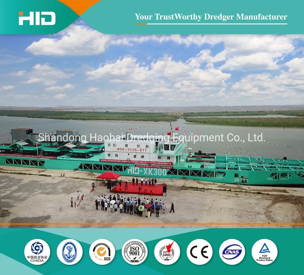 Tin Ore Mining Dredger Equipment with 700tons Handling Capacity