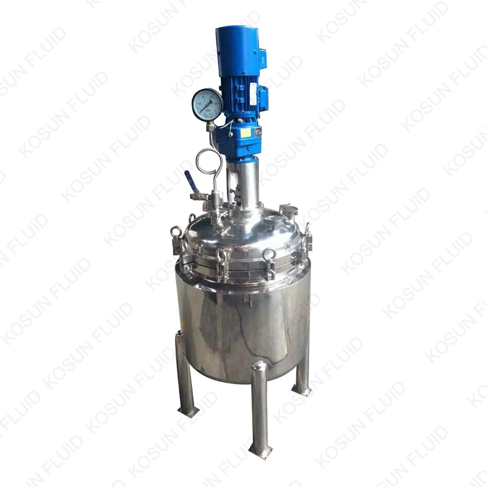 50L 100L 200L Stainless Steel Jacketed Chemical Pressure Tank Crystlization Reactor