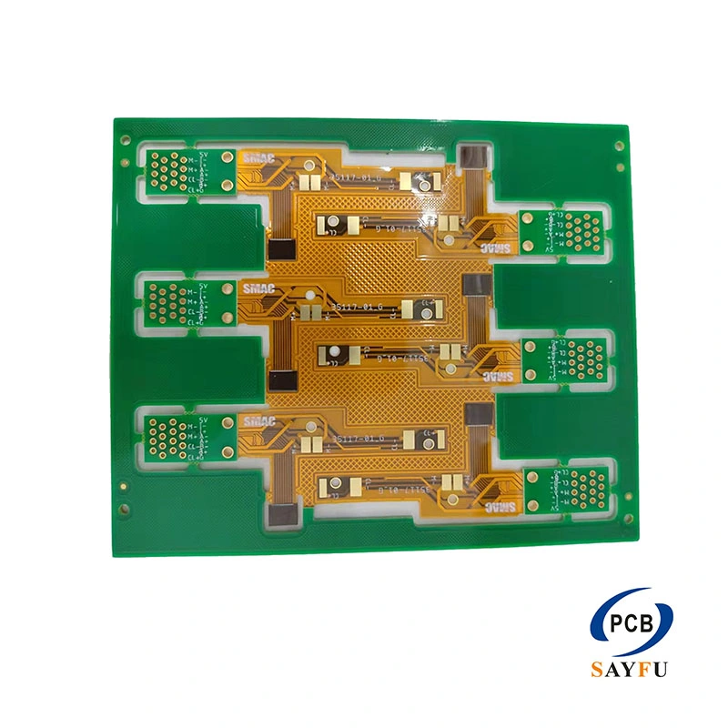 Rigid Flexible Printed Circuit Board with High Tg Fr-4 + Pi Eing