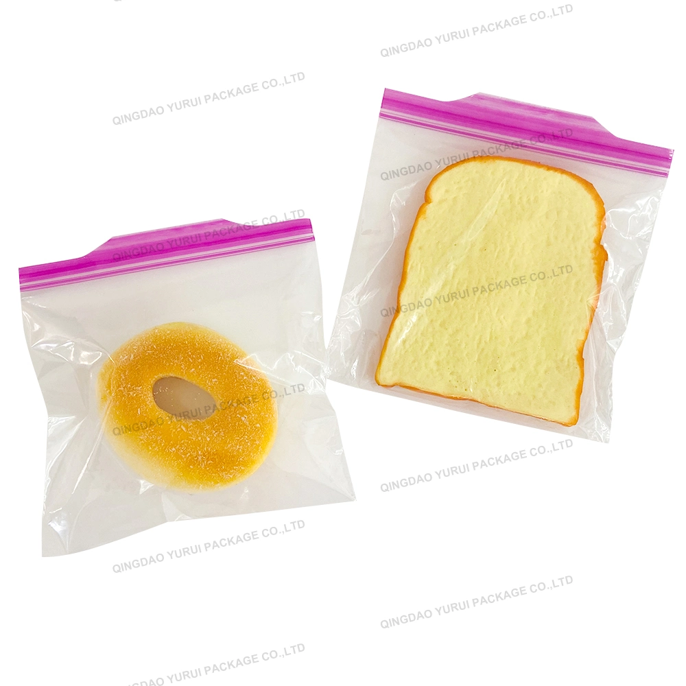 Sandwich Double Reusable PE Food Frozen Storage Easy Open Tabs Leakproof Zip Lock in Color Box Grip Seal Eac Friendy Plasitc Sandwich Freezer Zipper Bag