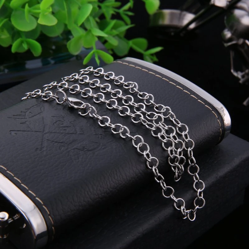 Fashion Jewelry Stainless Steel O-Shaped Cable Chain Necklace Accessories