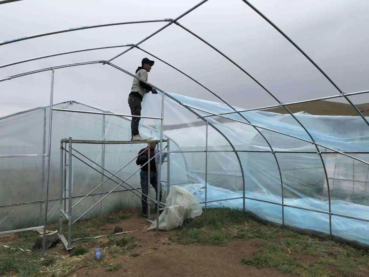 Customizable Hollow Glass Greenhouse with Inner Shading and Garden Cooling System for Vegetables