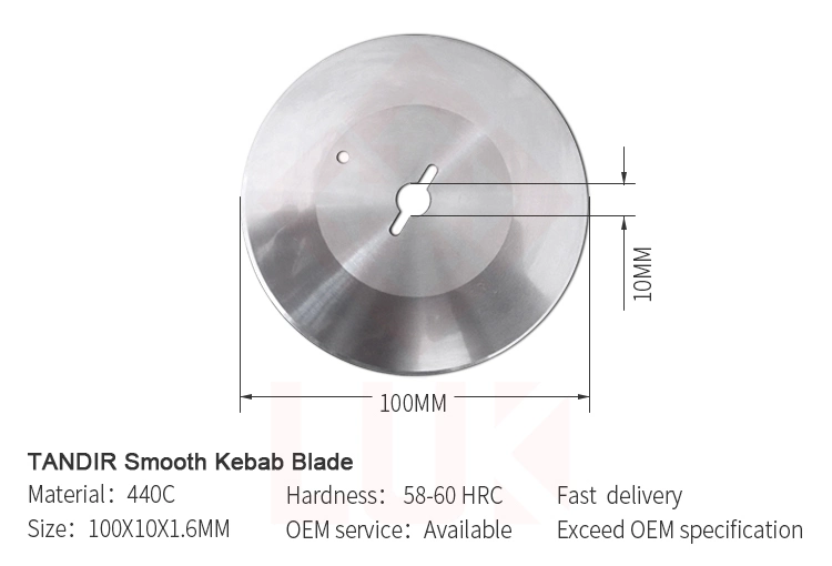 100mm TANDIR Smooth Blades for Electric Doner Kebab Knife