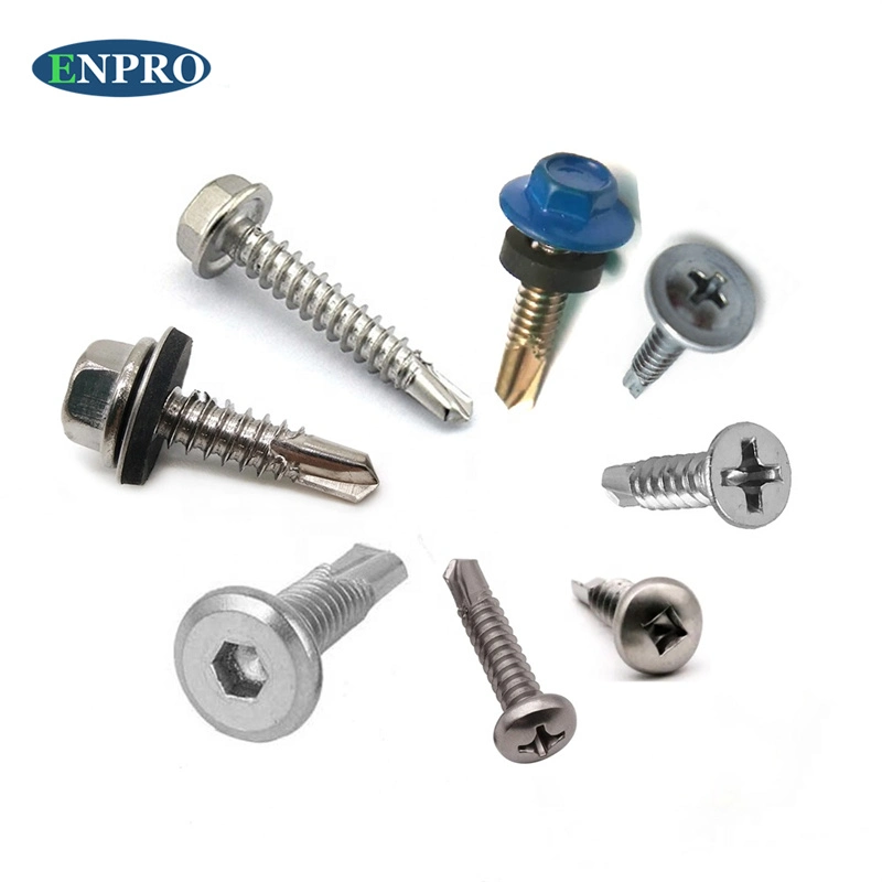 Building Roofing Screws Tornillos Hexagonal Hex Head Self Drilling Screws with Washers