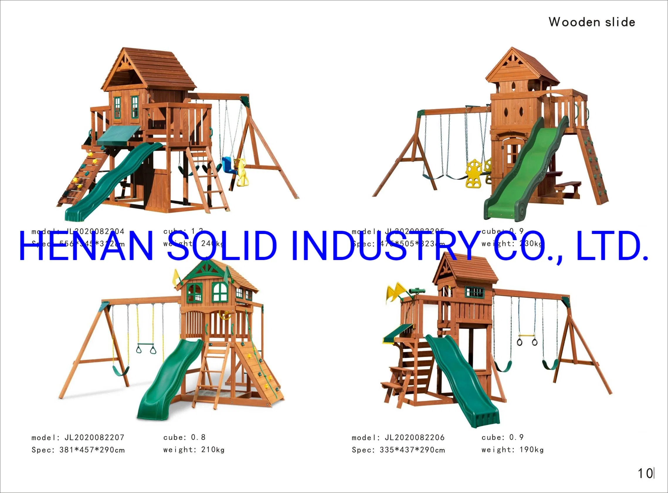 Natural Outdoor Play Equipment Outdoor Wooden Slide Kids Outdoor Playground