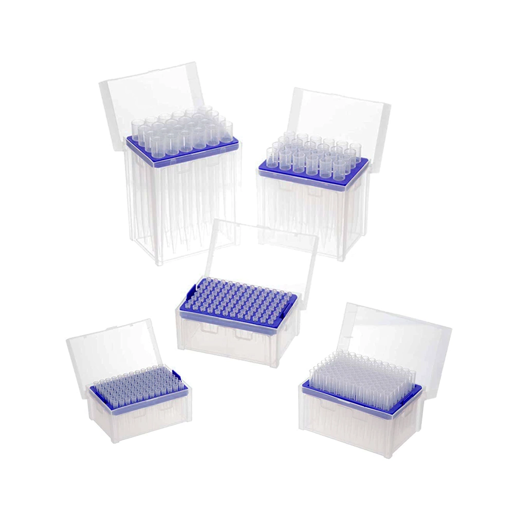 10UL 200UL 1000UL Yellow Blue Sterile Universal Tips Dnase Rnase Free Micro Filter Pipette Tip with CE