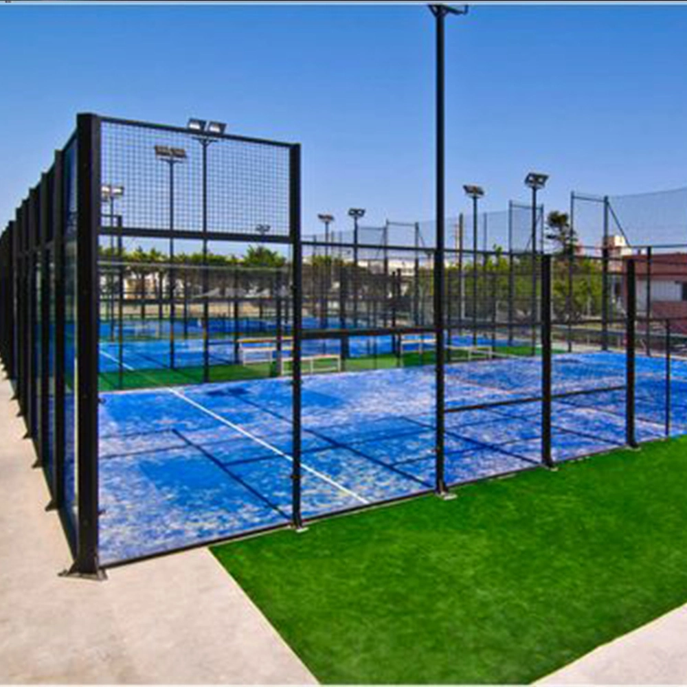 Tennis Court Net Professional Manufacturers Small Sided Soccer Fence Field China 12mm Thickness Tempered Glass Rubber Tennis Court