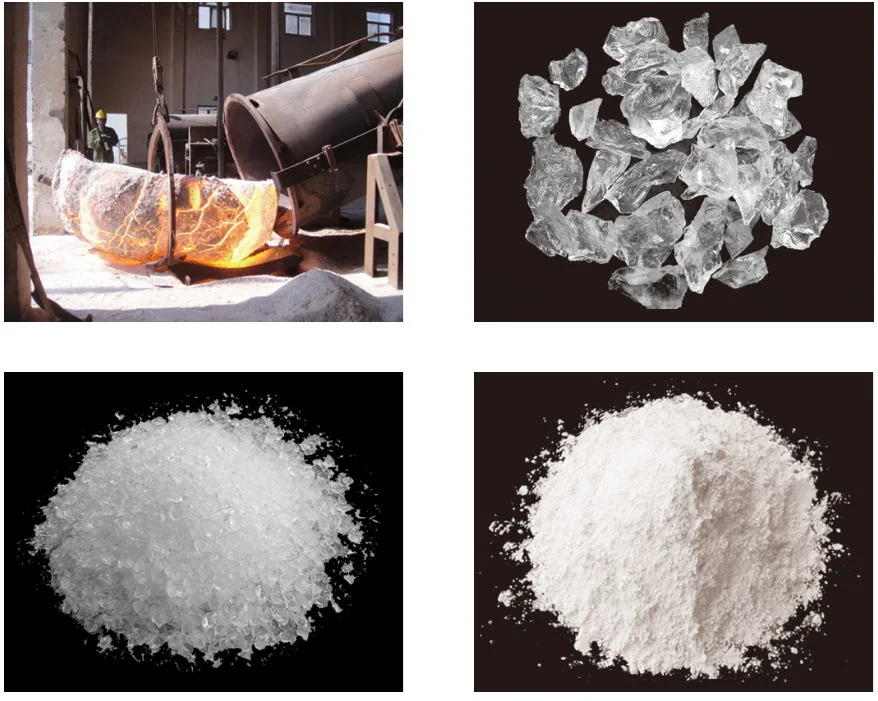 200-5000mesh A Grade Fused Silica Quartz Lump/Sand/Powder for Investment Casting Refractory From China