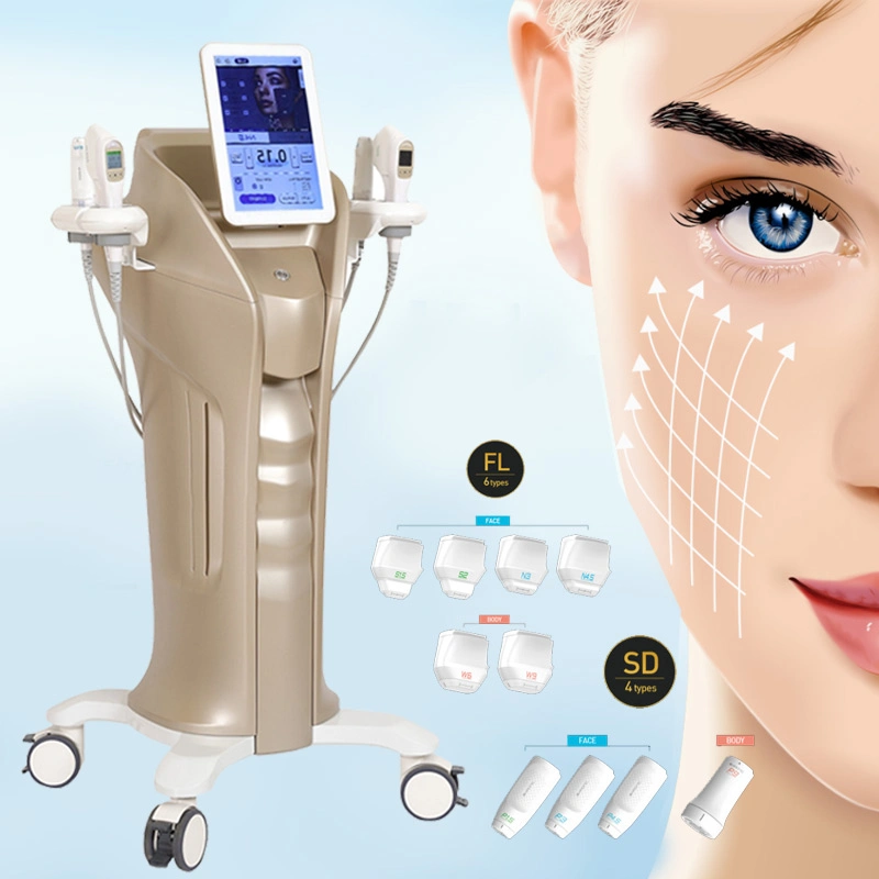 Focused Ultrasound Technology Ultrasonic Mfu RF 10 Cartridges Shaping Beauty Device for Skin Tightening and Best Wrinkle Remover Ultrasound Pmt