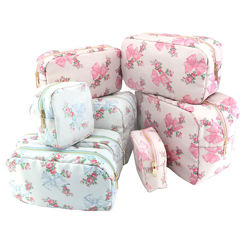 Stoney Clover Nylon Makeup Embroidered Towel Patch Adhesive Durable Waterproof Cosmetic Bags