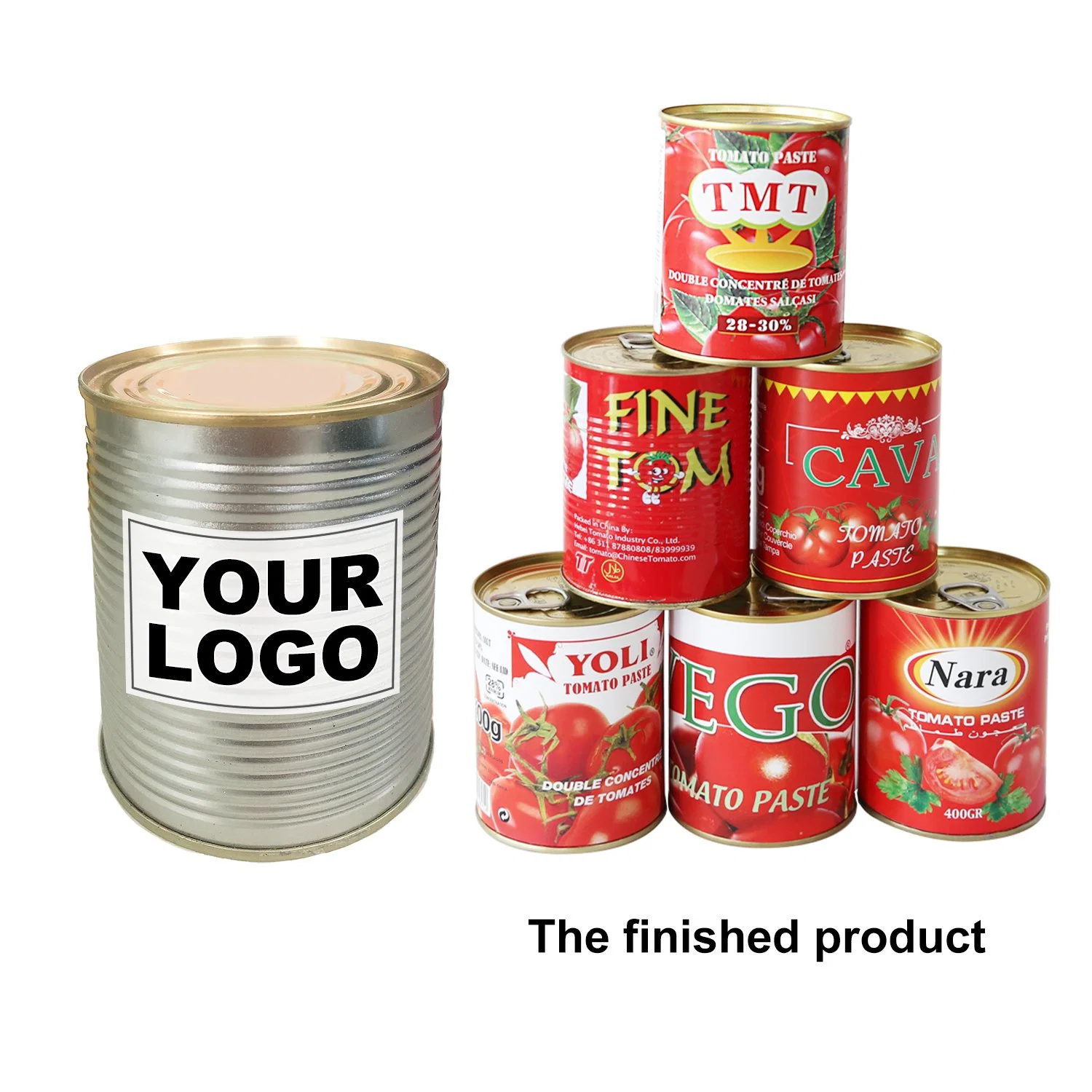 Canned Tomato Paste with Best Price Without Additive From Manufacturer