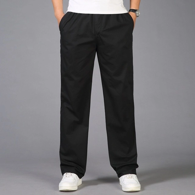 2021 Summer Fashion Men's Pants Casual Cotton Long Straight