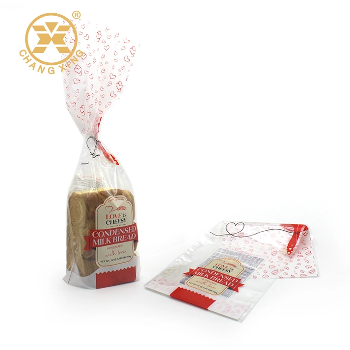 ISO Certificate OPP PE Bakery Bread Packaging Bags with Square Bottom