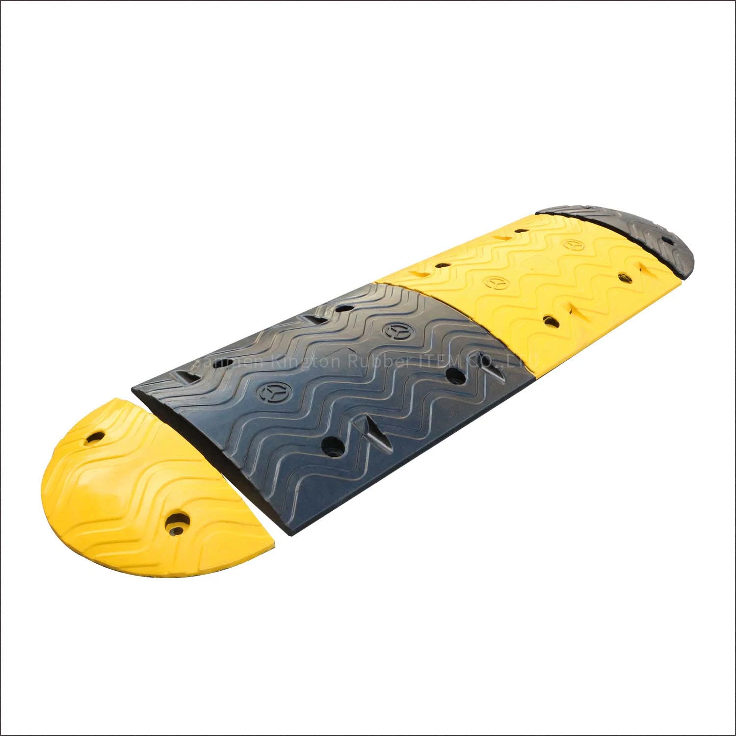 Heavy Duty Rubber Traffic Speed Humps Rubber Flat Top Speed Bump