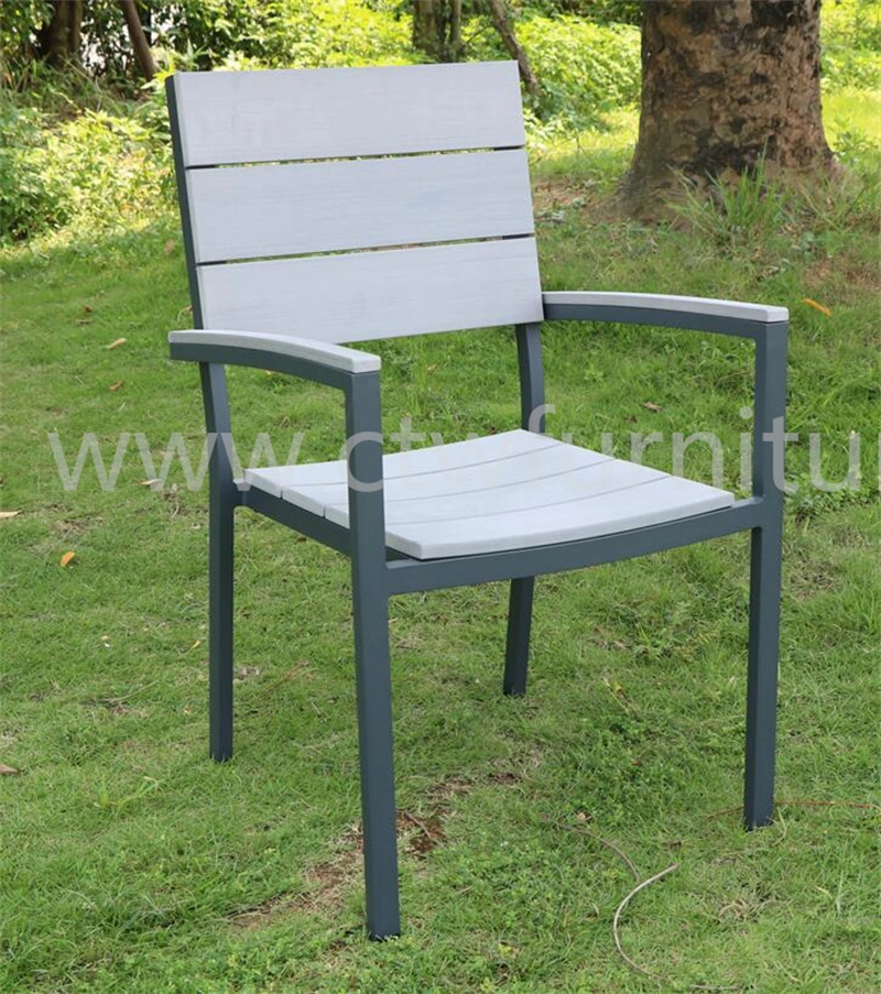 Outdoor Garden Furniture/Plastic-Wood Dining Chair for Sale