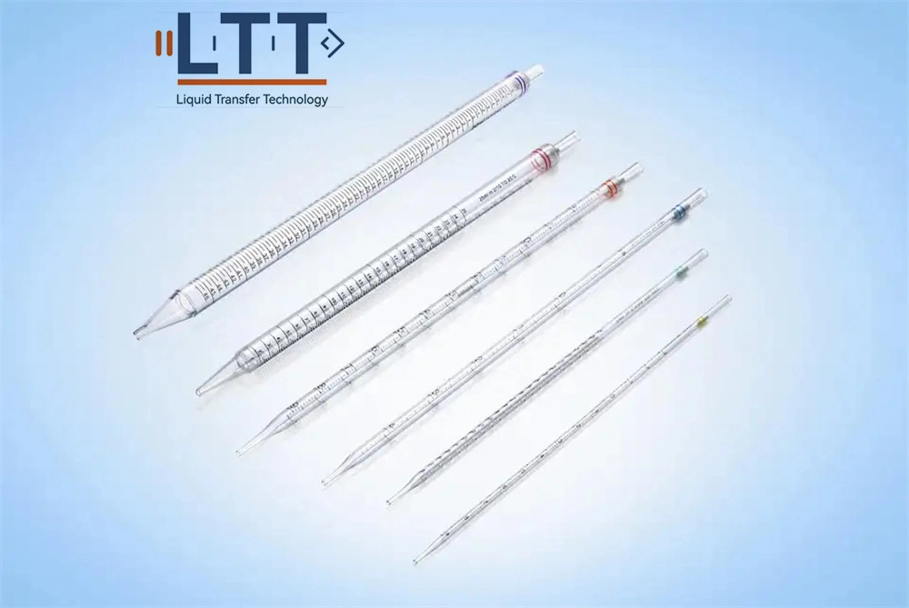 Manufactory Best Price 1 Ml 2 Ml 5 Ml 10 Ml 25 Ml 50 Ml Capacity Colorful Plastic Sterile Disposable Serological Pipettes Liquan Brand