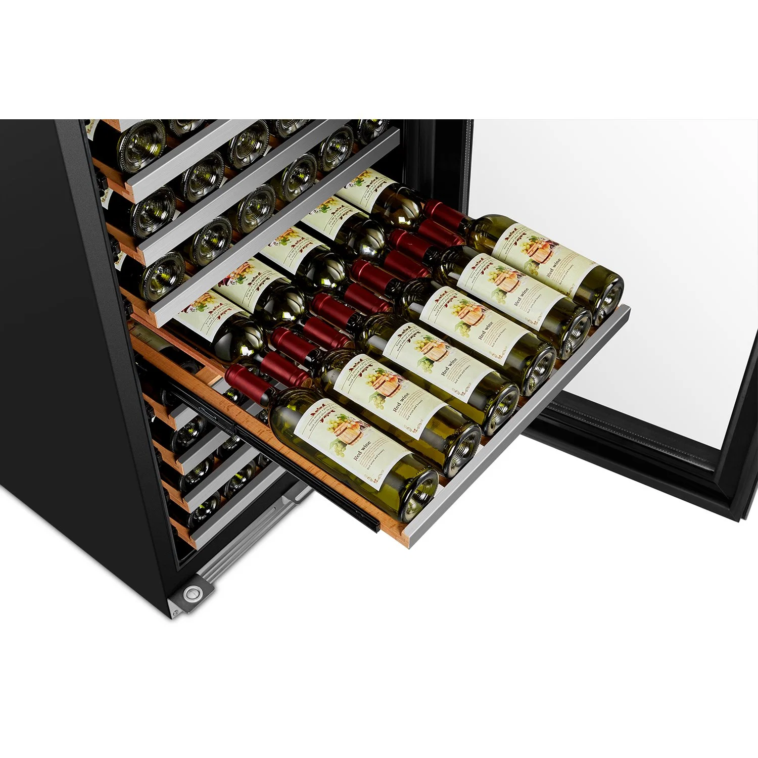 Usf-168d 157~165 Bottles Wine Cellar with Ss Front Shelves and LED Light