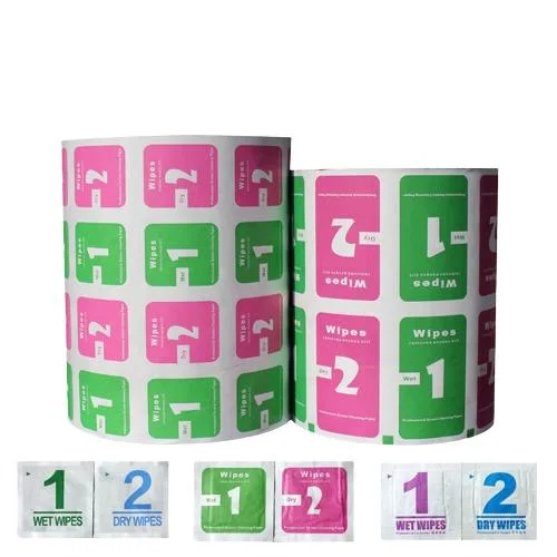 Disinfection Wet Wipes Packaging Aluminum Foil Paper for Povidone-Iodine Wipes