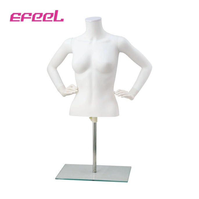 Headless/ with Head Poseable Nude Plastic Female Woman Upper Body Mannequins