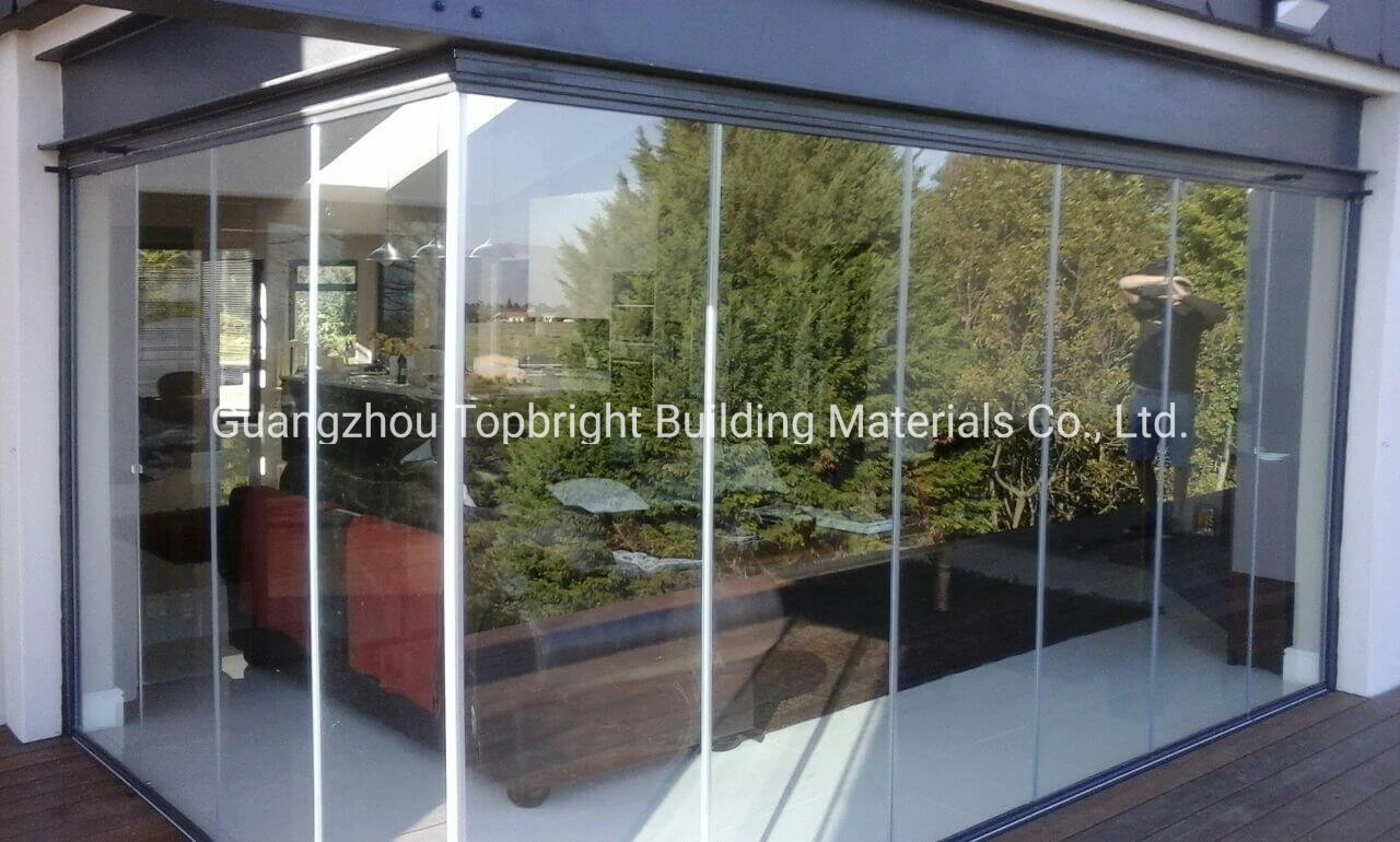 5% off Stainless Steel Frameless Folding Door Frameless Folding Glass Door Sliding Door Glass Door