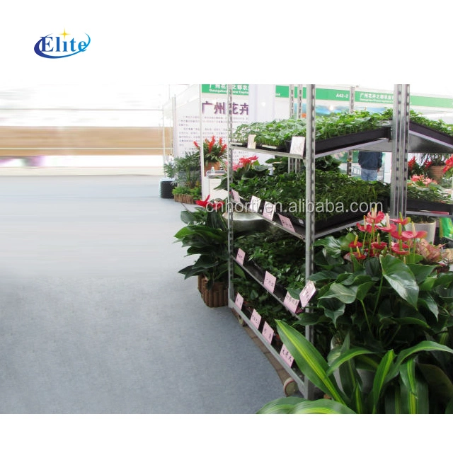 Greenhouse Flower Plant Transport Storage Metal Galvanized Rack Shelf