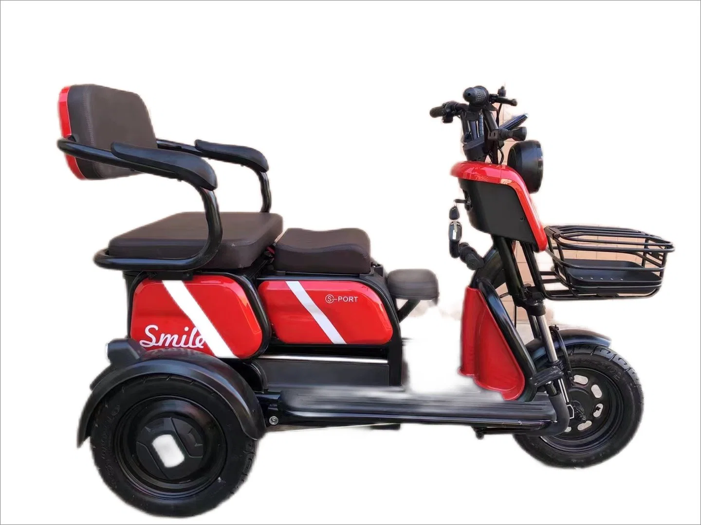 Scooter de 3 bancos com 800 W para passageiros de 3 rodas