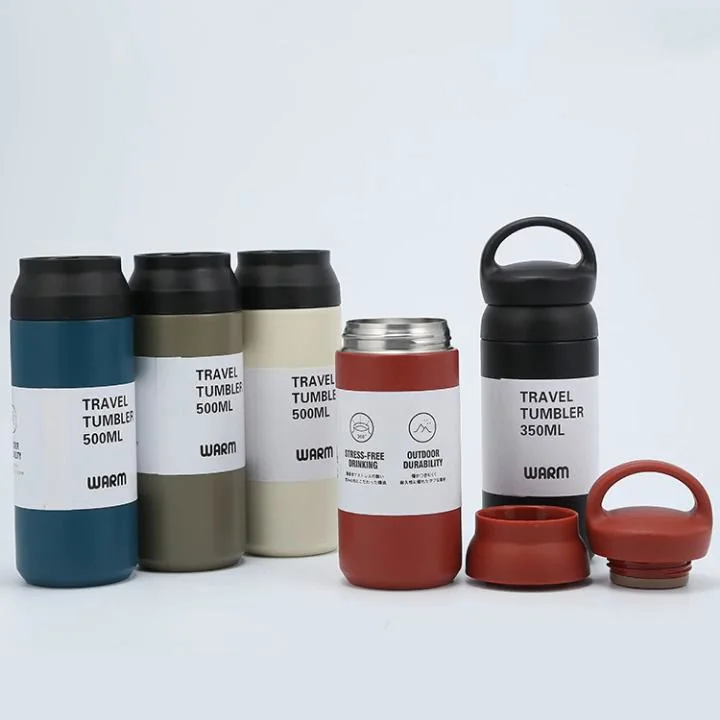 350ml/500ml Double Walled Insulated Stainless Steel Vacuum Sport Water Bottle Coffee Mug Tea Jug Drinking Flask