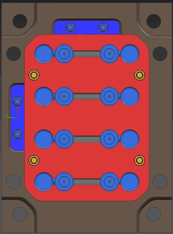 Automático de alto rendimiento Flip Top fabricante de moldes de la tapa de nuevo diseño en 3D STP