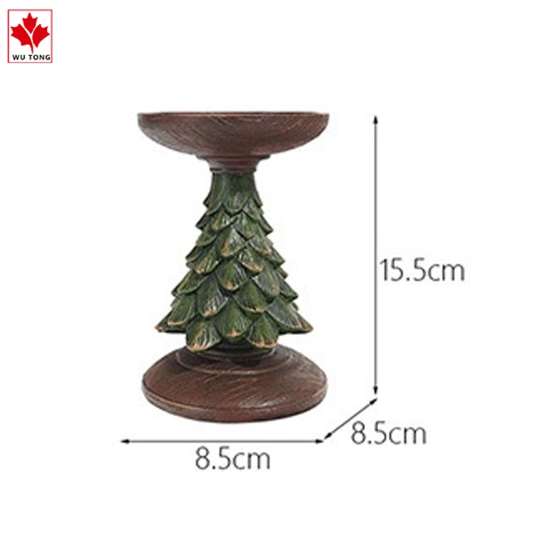 Christmas Tree Resin Candlestick Display Window, Porch, Candle Tabletop Decoration