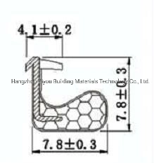 Fenêtre d'aluminium en mousse de polyuréthane pour vent insonorisées et Windproof