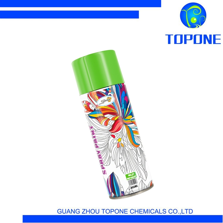 Eco-Friendly Car Boat Coat Graffiti Color Purpose Graffiti Aerosol Green Spray Paint