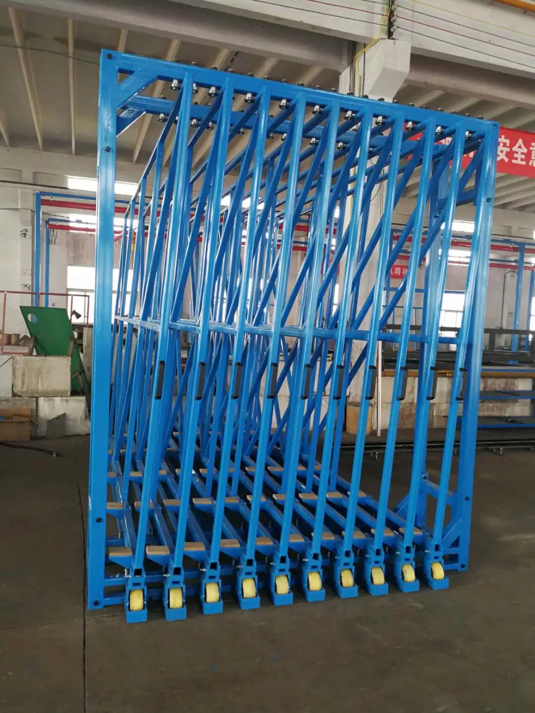 Drawer Type Glass Rack System for Flat Glass From Professional Rack Supplier Glass in Warehouse