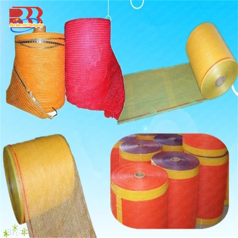 Wholesale/Supplier Plastic Packaging PP Tubular PE Raschel Fabric in Fruit Bag Roll Potato Onion Mesh Sack Roll