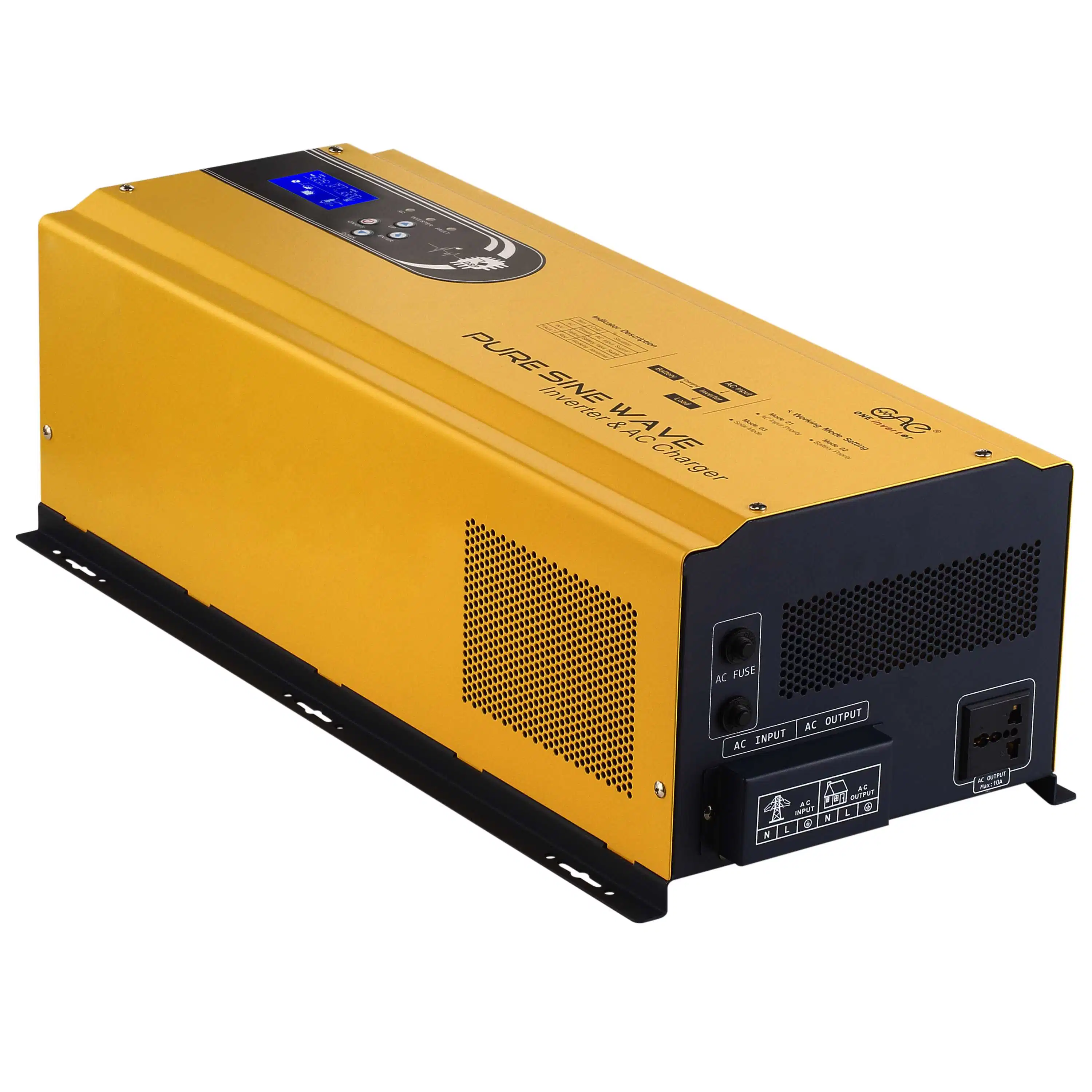 LCD Display 1000watts to 6000watts 12V 24V 48V DC to AC Low Frequency Inverter