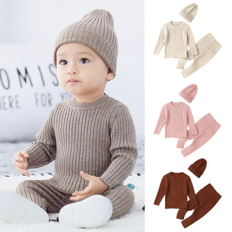 2023 Herbst Winter Kleinkind Kinder Chunky Knit Vintage Pullover Mädchen Jungen Langarm Pullover Baby Sweater Loose Top