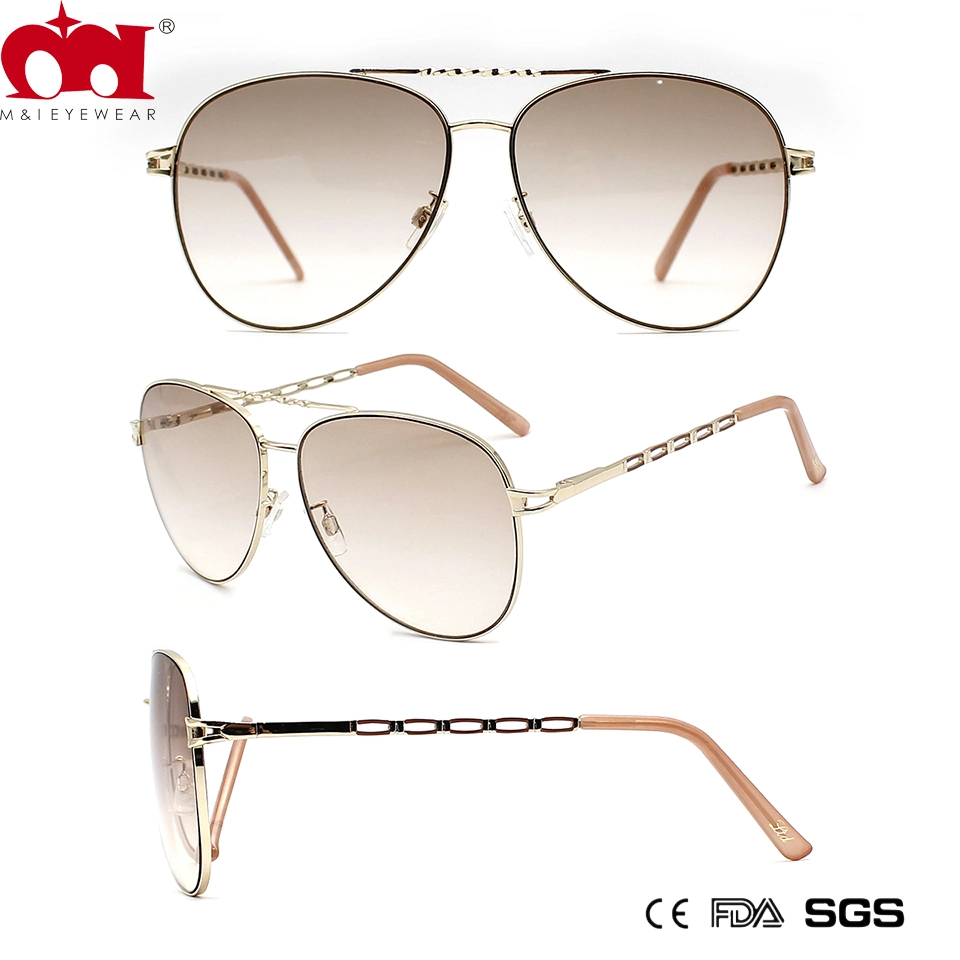 Hollow Design Pearl Luxury Ladies Metal Sunglasses Elegant Gift (WSM21023)