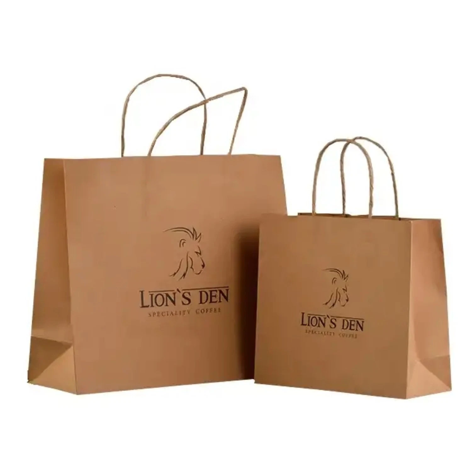 Brown Kraft Gift Packaging Carry Bags for Cosmetic