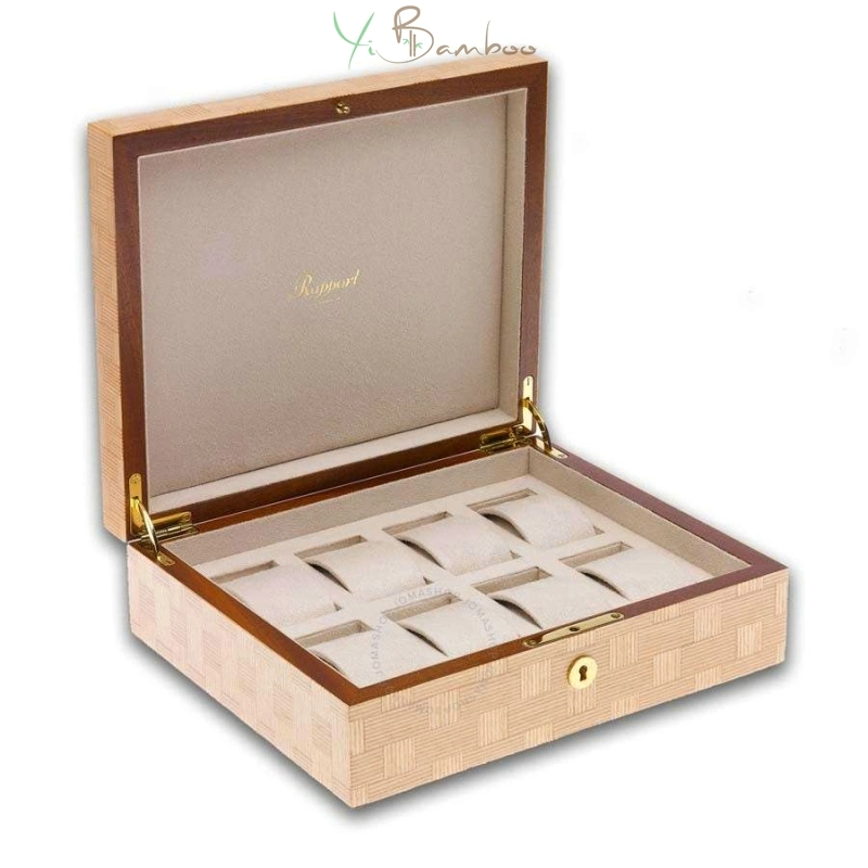 Wholesale/Supplier Reusable Eco Friendly Bamboo Watch Box Custom Logo Wooden Watch Single Packaging Box