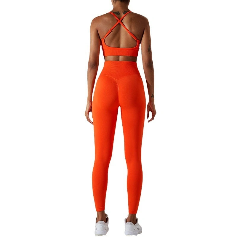 Breathable Seamless Ladies Gym Activewear High-Waist Yoga Fitness Suit Women Sports Wear