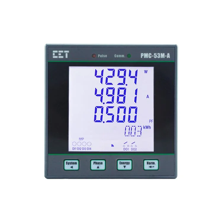 PMC-53M-A DIN96 Low-Cost Three-Phase Multifunction Smart Meter for Electrical Power Measurement with LCD RS-485