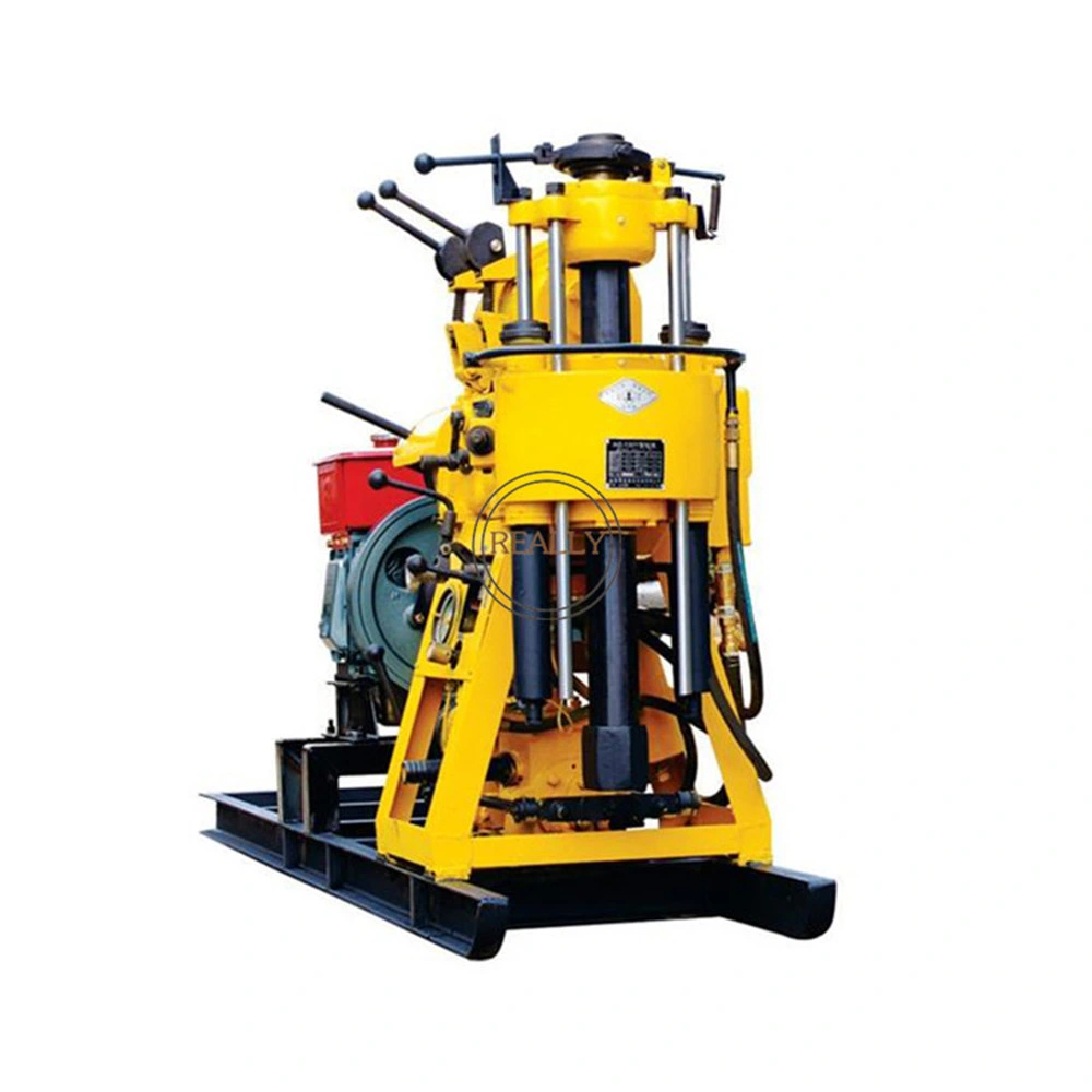 Hydraulic Mine Well Drilling Rig Hard Rocks Gravel Solid Land Water Well Mine Drilling Machine Mobile Portable Digging Rig Machine