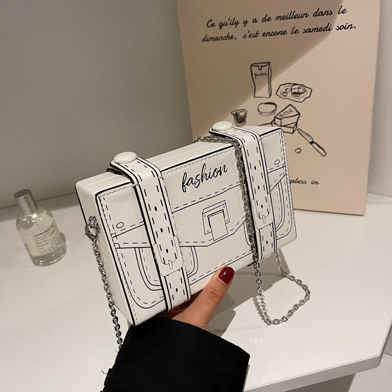 (WD0600) New Real Photo Messenger Bagfashion Brandnice Designshoulder Bagbox Bagpersonalized Small Bagsquare Bagmobile Phone Bag