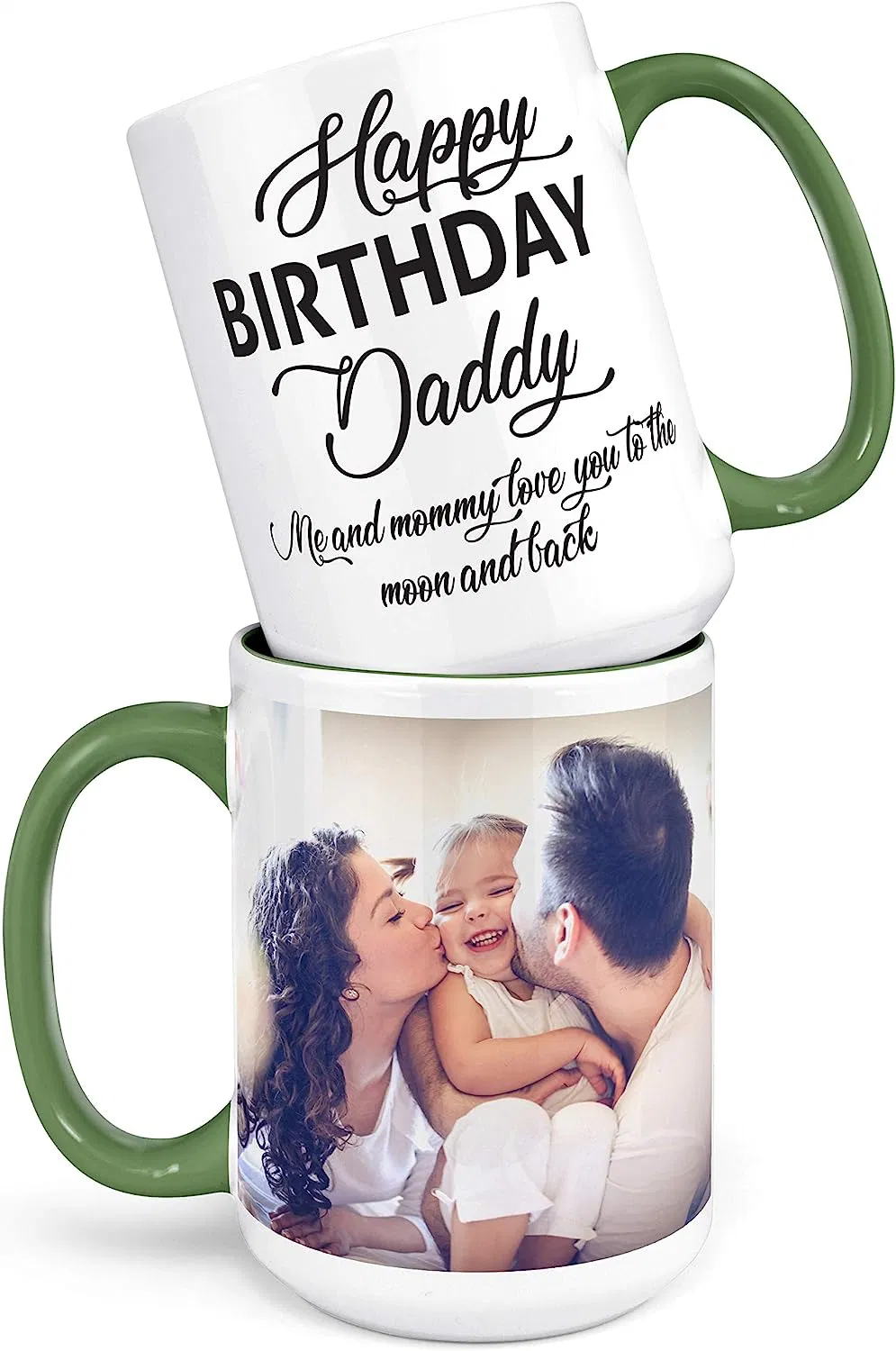 Custom Coffee Mug, Custom Black Mug with Picture, 11 Oz, Customized Mugs with Photo for Best Friends, Family, Gift