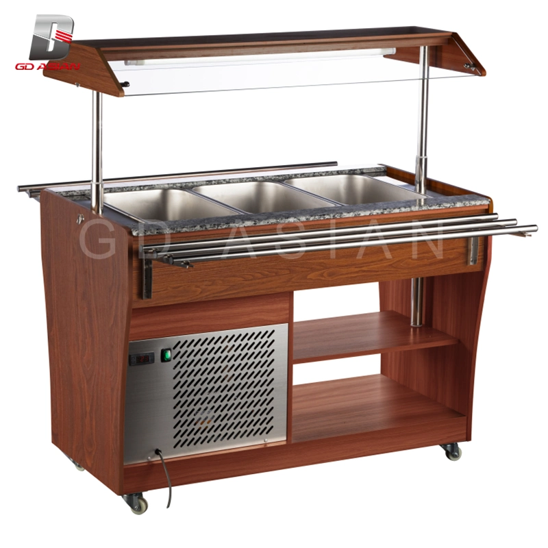 1210L Trolley Comercial eléctrico caliente buffet