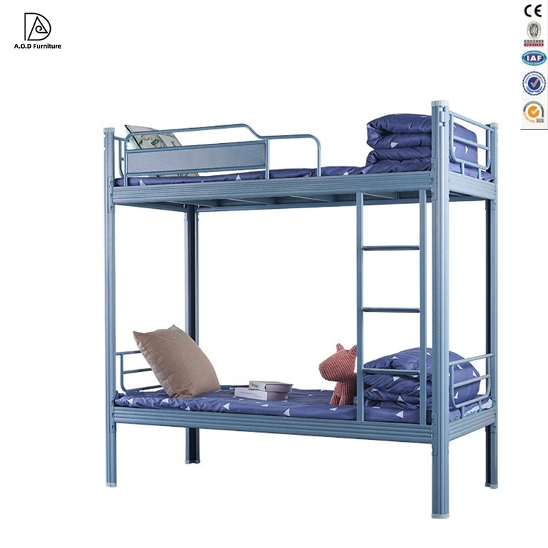 Modern Office School Furniture Dormitory Hotel Metal Double Steel Bunk Bed for Student