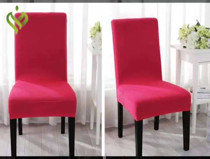 Wholesale/Supplier Factory Direct High Spandex Pure Color Velvet Half Dining Chair Cover for Wedding Party Use