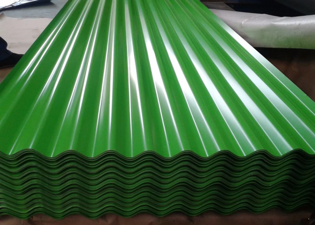 PPGI Roofing Tiles Corrugated Steel Roof Sheet Color Coated Corrugated Board