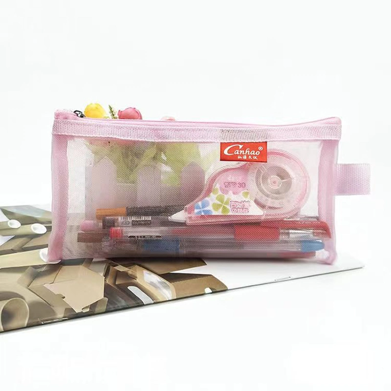 Filet en nylon de sacs de crayon de plume : Zip Mesh Papeterie dossier Pocket crayon des sacs pour les projets de loi de l'École de stockage de voyage des cosmétiques et les fournitures de bureau