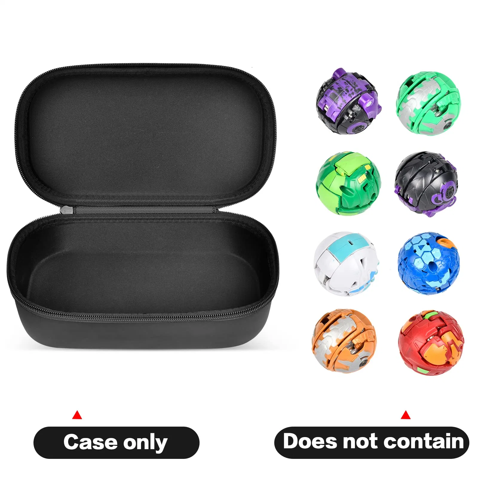 Toy Organizer Storage Case with Bakugan Figures Mini Bakugons Container EVA Case