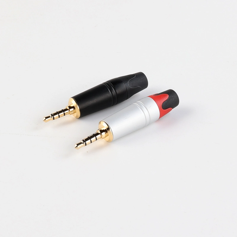 3.5mm Trrs 4-Pole Male Plug Adapter for DIY Headset Headphone Earphone Cable Connector